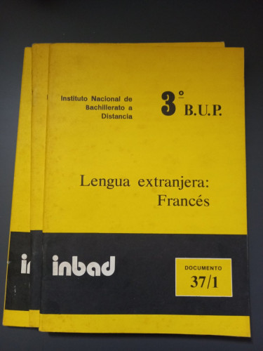Portada del libro de Lengua Extranjera: Francés 3º B.U.P. Documento 37/1