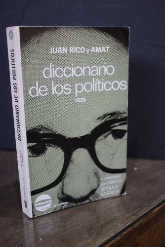 Portada del libro de Diccionario de los políticos. 1855.- Rico y amat, Juan.