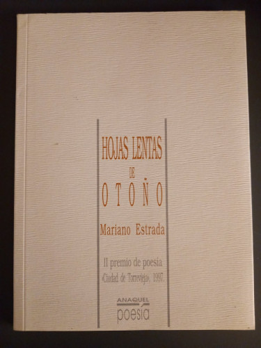 Portada del libro de Hojas lentas de otoño