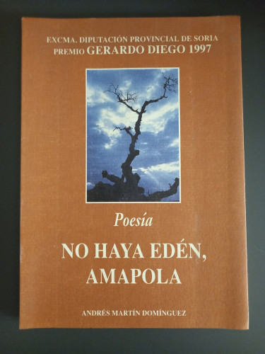 Portada del libro de No hay Edén, amapola