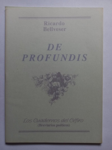 Portada del libro de De profundis