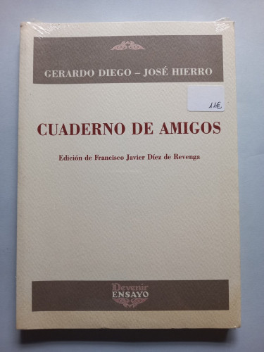 Portada del libro de Cuaderno de amigos. Edición de Francisco Javier Díez de Revenga