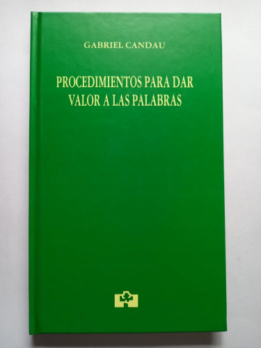 Portada del libro de Procedimientos para dar valor a las palabras