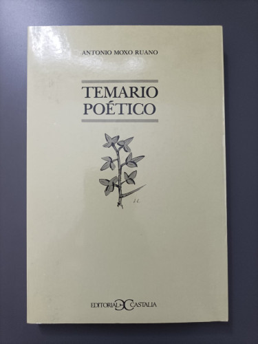 Portada del libro de (Dedicado) Temario poético. - Moxó Ruano, Antonio.