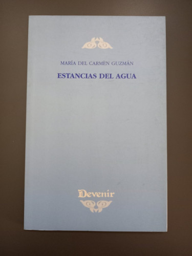 Portada del libro de (Dedicado por el autor) Estancias del agua (Devenir 155)