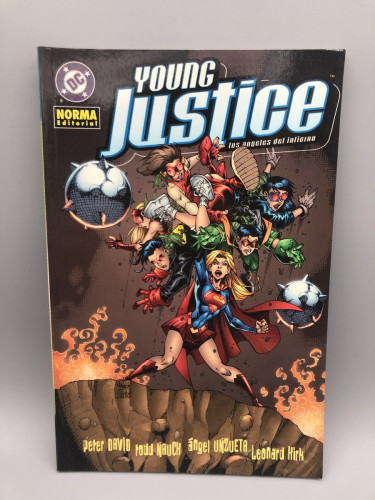 Portada del libro de YOUNG JUSTICE Los angeles del infierno