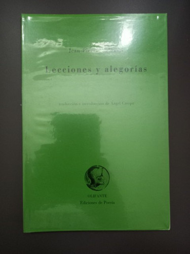 Portada del libro de Lecciones y alegorías