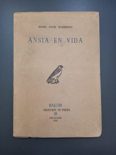 Portada del libro de Ansia en vida