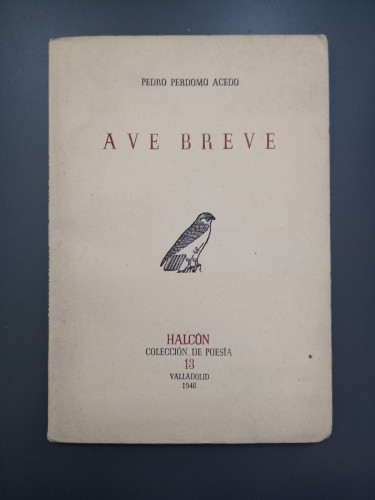 Portada del libro de Ave breve