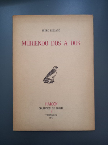 Portada del libro de Muriendo dos a dos