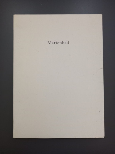 Portada del libro de Elegía de Marienbad