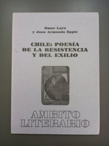 Portada del libro de Chile: poesía de la resistencia y del exilio