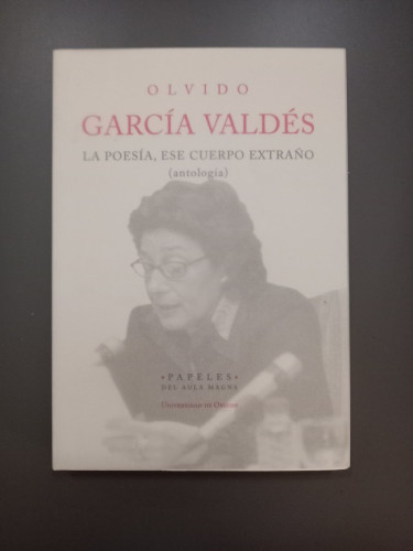 Portada del libro de La poesía, ese cuerpo extraño (antología)