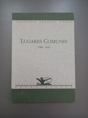 Portada del libro de Lugares comunes (1985-1990)