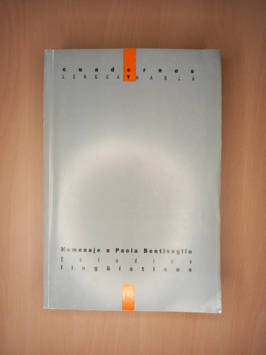 Portada del libro de Estudios lingüísticos. Cuadernos lengua y habla Nº3. Homenaje a Paola Bentivoglio