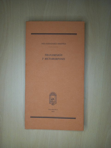 Portada del libro de Transmisión y metamorfosis