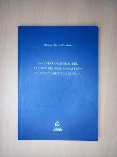 Portada del libro de Inventario general del archivo del Real Monasterio de San Clemente de Sevilla