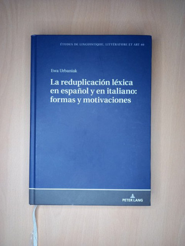 Portada del libro de La reduplicación léxica en español y en italiano: formas y motivaciones