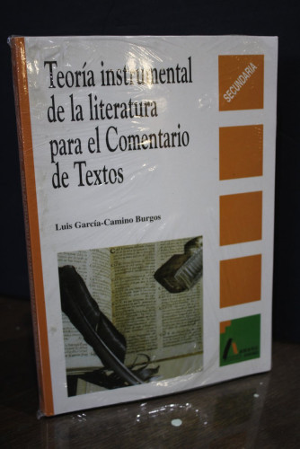 Portada del libro de Teoría instrumental de la literatura para el Comentario de Textos