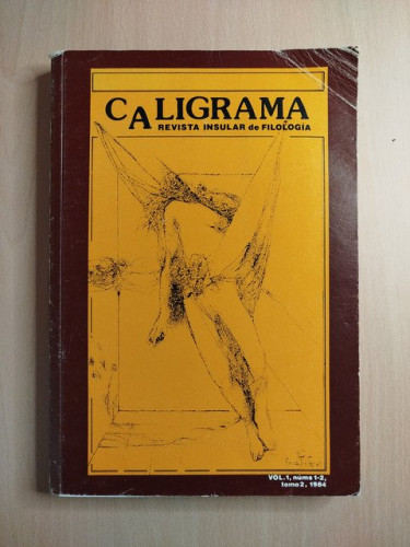Portada del libro de Caligrama. Revista insular de Filología. Vol. 1, Nº 1 y 2, Tomo 2