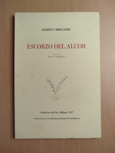Portada del libro de Escorzo del alcor