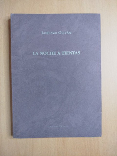 Portada del libro de La noche a tientas