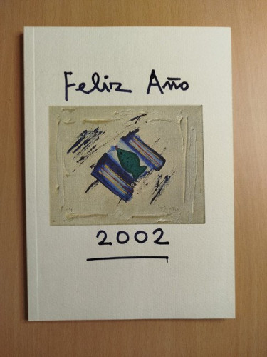 Portada del libro de Feliz año 2002. Poemas dedicados al pintor Santanderino Julio de Pablo