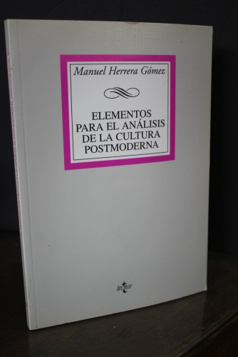 Portada del libro de Elementos para el análisis de la cultura postmoderna