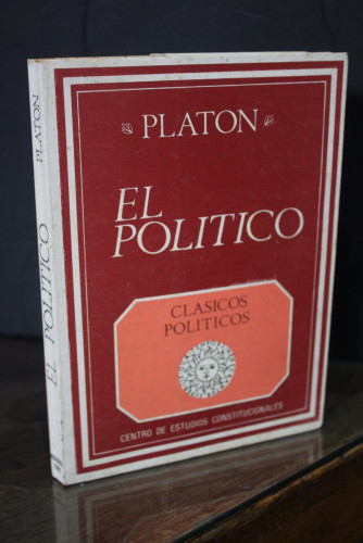 Portada del libro de El político.- Platón.- Centro de Estudios Constitucionales.