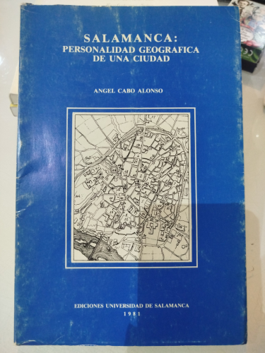 Portada del libro de Salamanca: personalidad geográfica de una ciudad.