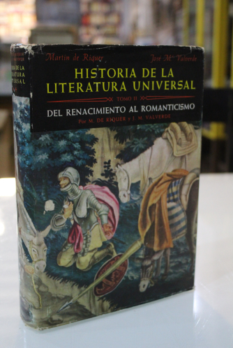 Portada del libro de Historia de la literatura universal. Tomo II: Del Renacimiento al Romanticismo.