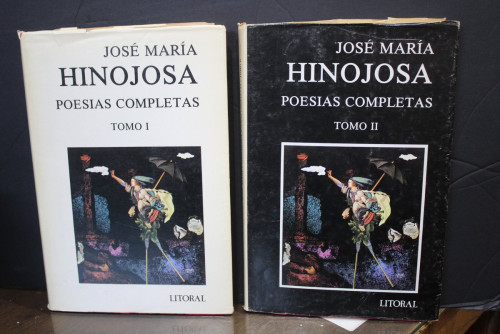 Portada del libro de Poesías completas. José María Hinojosa.- 2 tomos.- Litoral n.º: 133-134-135, 136-137-138