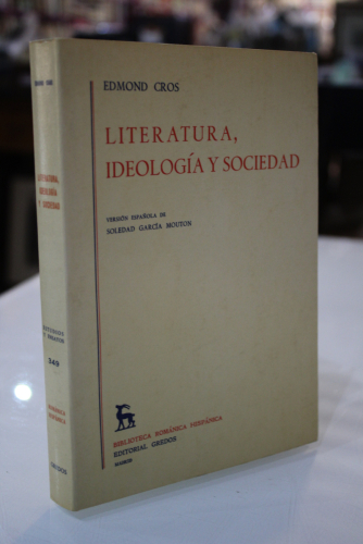 Portada del libro de Literatura, ideología y sociedad.