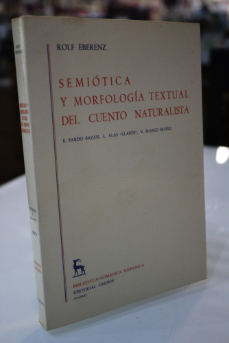 Portada del libro de Semiótica y morfología textual del cuento naturalista