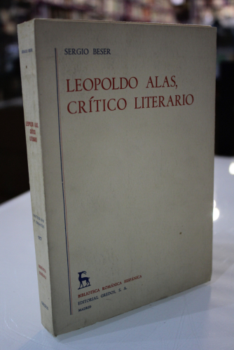 Portada del libro de Leopoldo Alas, crítico literario.