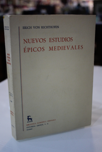 Portada del libro de Nuevos estudios épicos medievales.