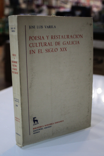 Portada del libro de Poesía y restauración cultural de Galicia en el siglo XIX.