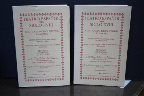 Portada del libro de El Teatro Español del Siglo XVIII