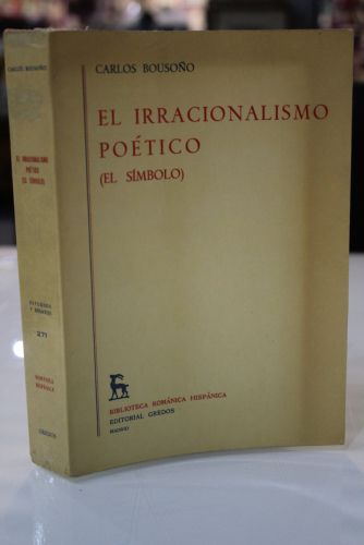 Portada del libro de El Irracionalismo Poético. (El Símbolo).