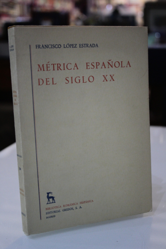 Portada del libro de Métrica española de siglo XX.