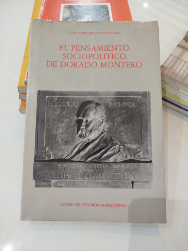 Portada del libro de El Pensamiento Sociopolítico de Dorado Montero