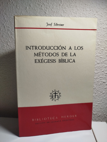 Portada del libro de Introducción a los métodos de la exégesis bíblica