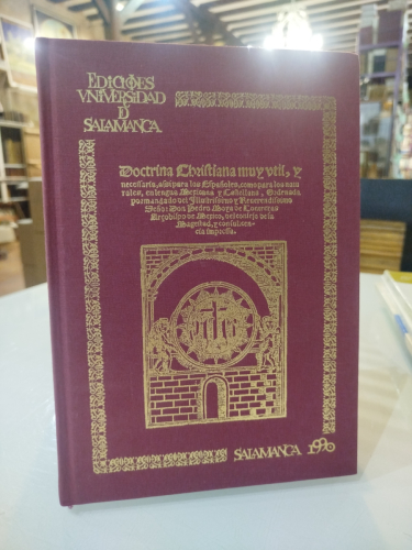 Portada del libro de Doctrina cristiana muy útil y necesaria. México, 1578