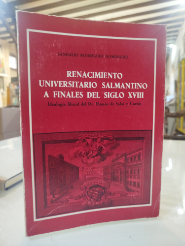 Portada del libro de Renacimiento universitario salmantino a finales del siglo XVIII