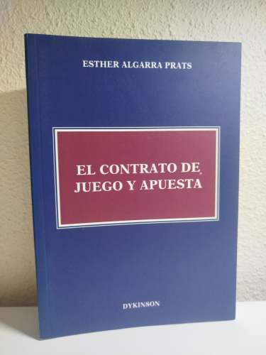 Portada del libro de El contrato de juego y apuesta