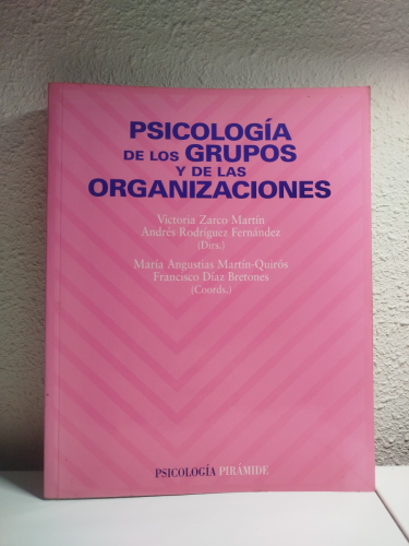 Portada del libro de Psicología de los grupos y de las organizaciones