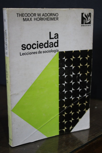 Portada del libro de La sociedad. Lecciones de sociología