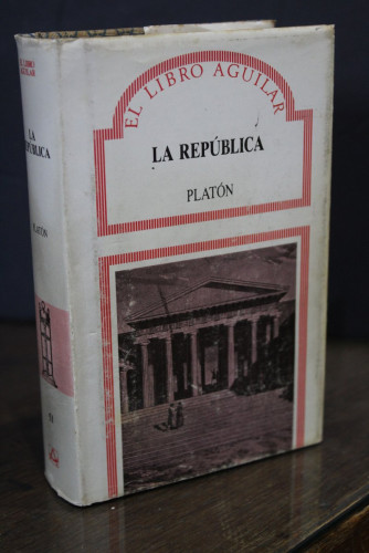 Portada del libro de Platón.- La República.- El Libro Aguilar, 51.