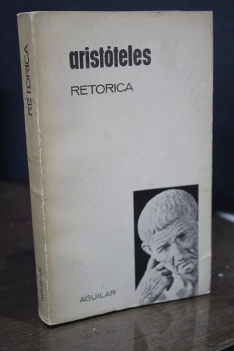 Portada del libro de Aristóteles.- Retórica.