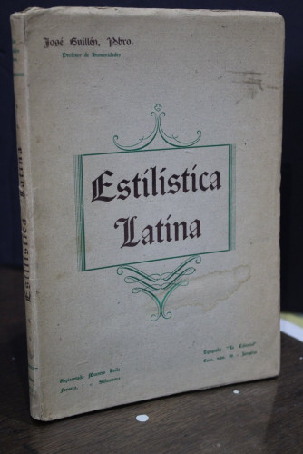 Portada del libro de Estilística latina